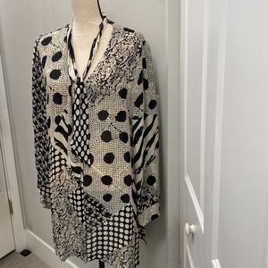 Love Johnny Was Long Silk Blouse XL - NWOT
